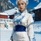手機桌布，Princess Yue，The Last Airbender，寫實，「冰雪古韻」
