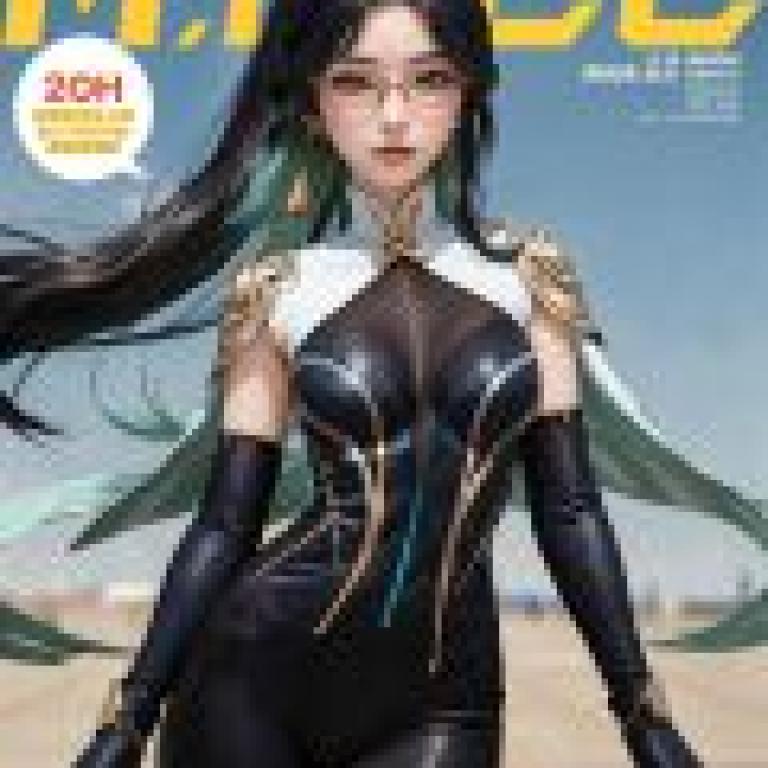 Xianyun Cloud Retainer Genshin Impact Hoseki，一位身穿帶翅膀的緊身衣的美麗女人，她的上方寫著「最好」這個詞。