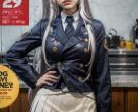 手機桌布，我想成為影之強者 亞蕾克西雅·米德加 アレクシア・ミドガル Alexia Midgar，寫實，現實中的銀髮機器人少女
