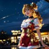 Computer desktop， live anime， Taoyuan love， love elves， beautiful girl Taoyuan love anime elf