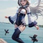 Teresa destiny cannot be escapedA model on a ship wearing a pirate costume.