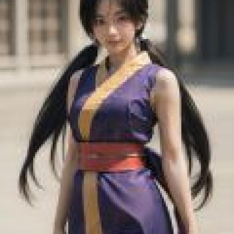 妖精的尾巴中的卡米卡，一個穿著東方服飾的女孩。