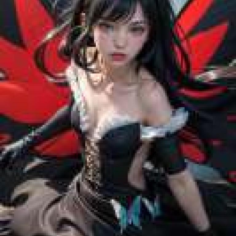 Kuroyukihime Accel World 加速世界，一位穿著黑衣、背後有紅色蝴蝶翅膀的女孩。