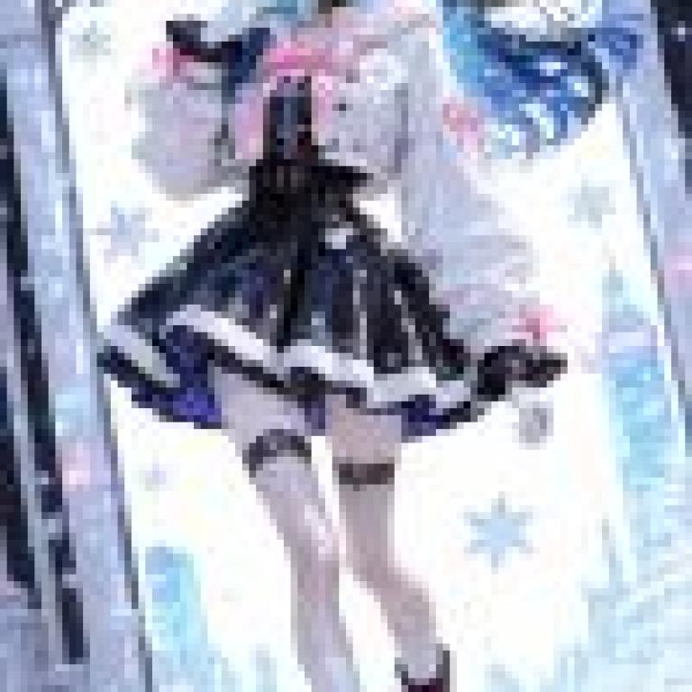 Magic Memories，Girl in a dress with snowflakes on her shoes.