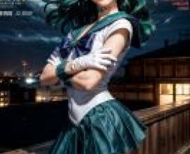 手機桌布，海王滿 (Sailor Neptune) 海王美智留 美少女戰士，寫實，真實的動漫世界