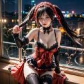 Live version， Shizaki Kuang San， Dating Battle， anime tablecloth， wind and shadow in front of the window， and the three statues of madness