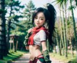 電腦桌布，真人版，椿， 女忍者椿的心事，Kunoichi Tsubaki no Mune no Uchi，英雄聯盟華麗：Cosplay時刻