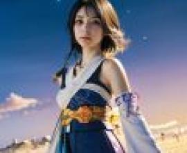 Yuna，FFX，一本雜誌的封面寫著「Cathy」這個字。