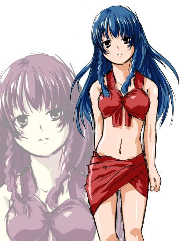 [小時候][塗鴉]泳裝女孩