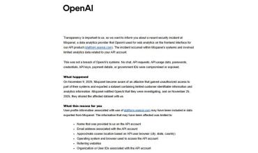 [轉貼] OpenAI Third-party security incident (第三方安全事件)