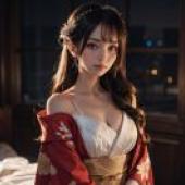 Free Download Beauty Wallpaper: Bedroom Dreams of a Woman in Kimono