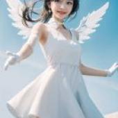 元慈，長著翅膀、手持弓箭的女子。