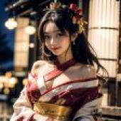 Computer tablecloth， beautiful photo， Christmas beauty， gorgeous Hanfu Fenghua