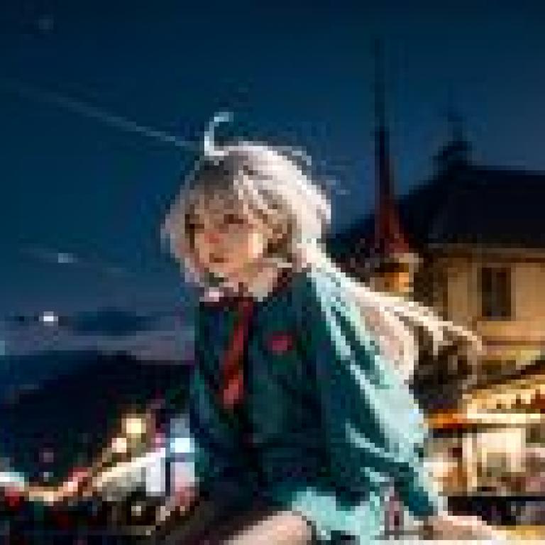 電腦桌布，真人版，Miorine Rembran 米奧琳涅・連布蘭， 機動戰士鋼彈，水星的魔女， 車頂銀髮姿彩