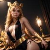 金黑時尚和服夜 - 桌布免費下載