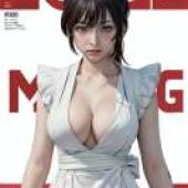 Manyuu Hikenchou Style AnyKey，穿著白色洋裝的女孩。