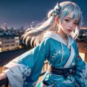 Live version， GAWR GURA， Shark Ji， Vtuber， Hololive Production City Night Xianji: Yoshida Live Edition， Blue and White Night Linking City State