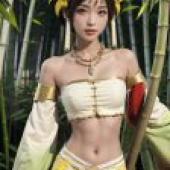 Mobile phone wallpaper， Sanzang Fashi Warriors Orochi， Wushuang OROCHI， realistic， Palace Fairy
