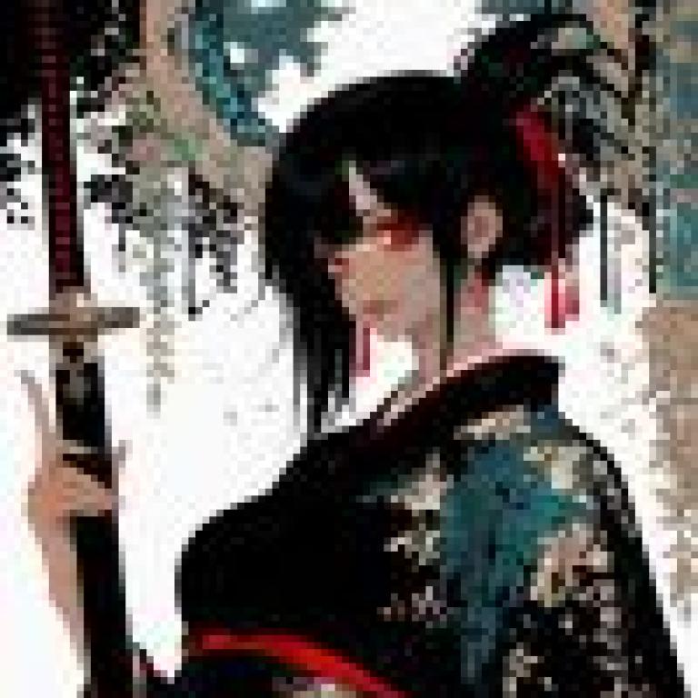 Time passed，Anime illustration with black hair.
