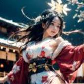 電腦桌布，真人版，聖誕節美女，「日本風動漫美女」