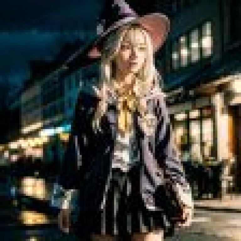 Mysterious magical girl