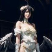 電腦桌布，雅兒貝德，アルベド，Albedo，OVERLORD角色，真人版，穿梭於角色扮演的天使們
