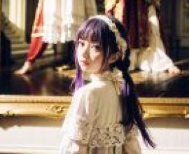 Purple hair， dreamy fashion