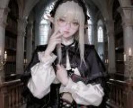 The Shadow of the Church，An anime girl with her hand on her chin.