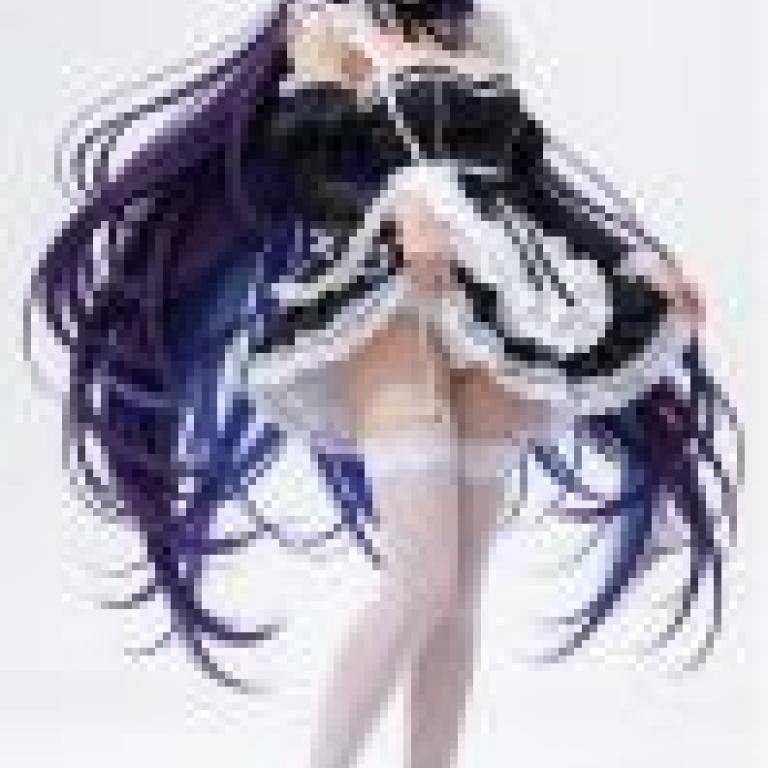 Dynamic outfits，A blue haired doll dressed as a maid.