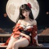 月色木台免費下載：優雅和服夢