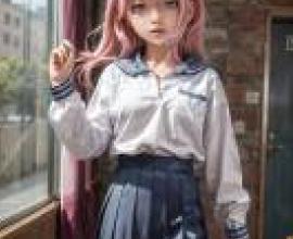 Mobile wallpaper， Mutsu Komaro， The student association is full of holes， realistic， The cover of Soiwroom is a girl with pink hair and a white jacket.