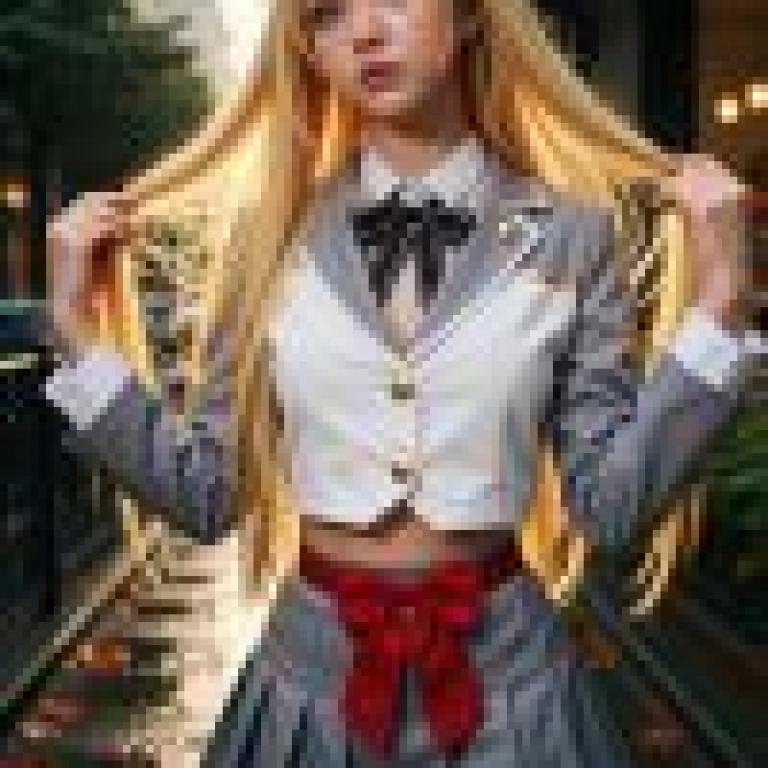 女孩們，一個金髮女孩。