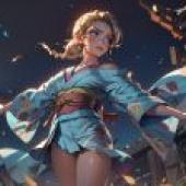 草叢風姿免費下載：和服幻想之美