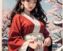 Mobile phone wallpaper， long-haired beauties in kimono， anime， the beauty of anime: a detailed world of illustrations