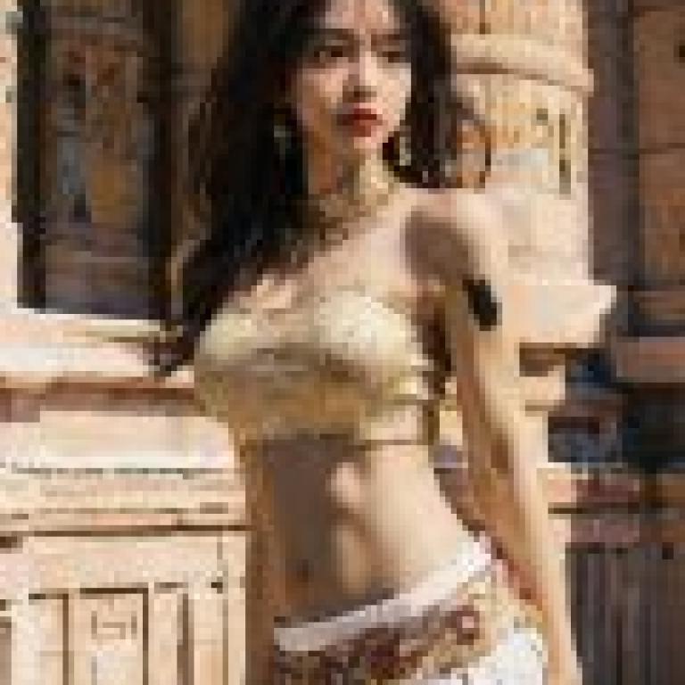 Egyptian Goddess，Indian girl posing for photo.