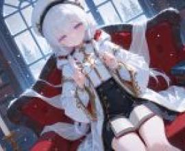 神秘城堡的女主人，一位戴著眼鏡、有著白頭髮的女孩。