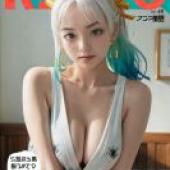 海賊王 Yamato 一個頭上長著角、有著藍色頭髮的女孩。