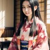 kimono uchikake hime，A woman dressed in traditional Japanese attire.