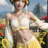 Mobile phone wallpaper， Sanzang Fashi Warriors Orochi， Wushuang OROCHI， realistic， Mythical Fairy