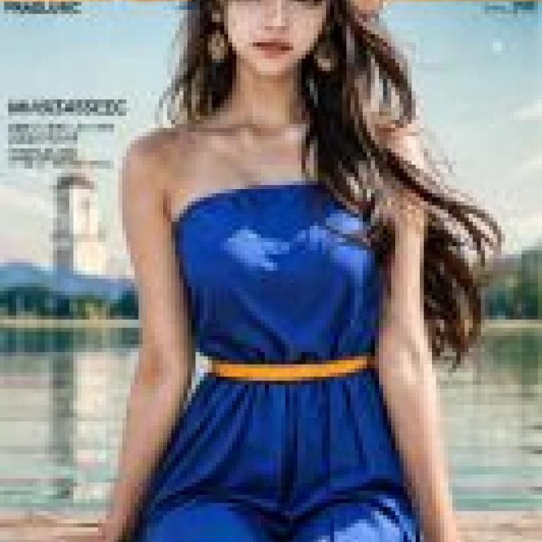 Indian beauty，Woman on the front cover of a magazine.