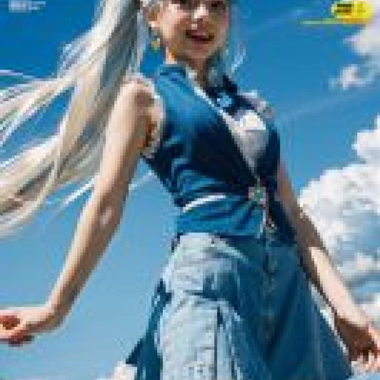 手機桌布，白雪姬 (Hime Shirayuki)，Pretty Cure，寫實，藍髮少女：現實與動漫交織