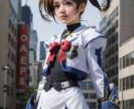 高町奈葉，魔法少女，裝扮成動漫角色的女孩。