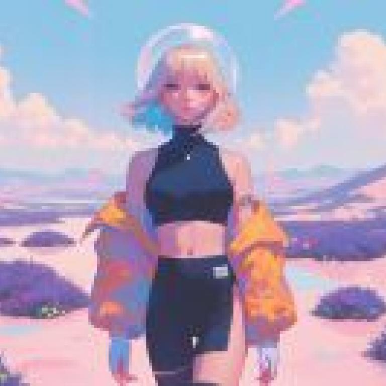 Technology and DoomsdayA woman with blonde hair and an astronaut suit standing in a field.