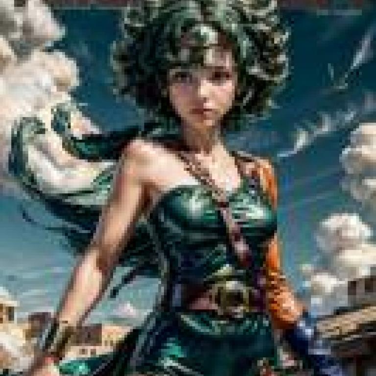 Mobile wallpaper， DQ5， Heroine， realistic， a woman in a green dress with the word Mike written above.