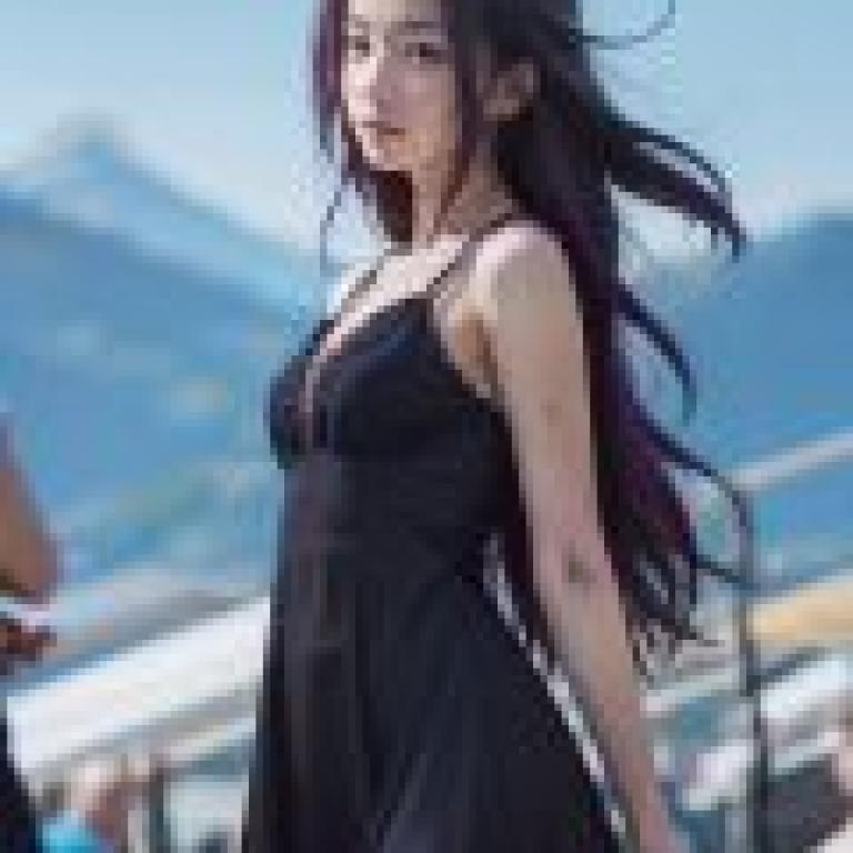 Lutecia Alpine Magical Girl Lyrical Nanoha ViVid，Woman with black dress and long hair.