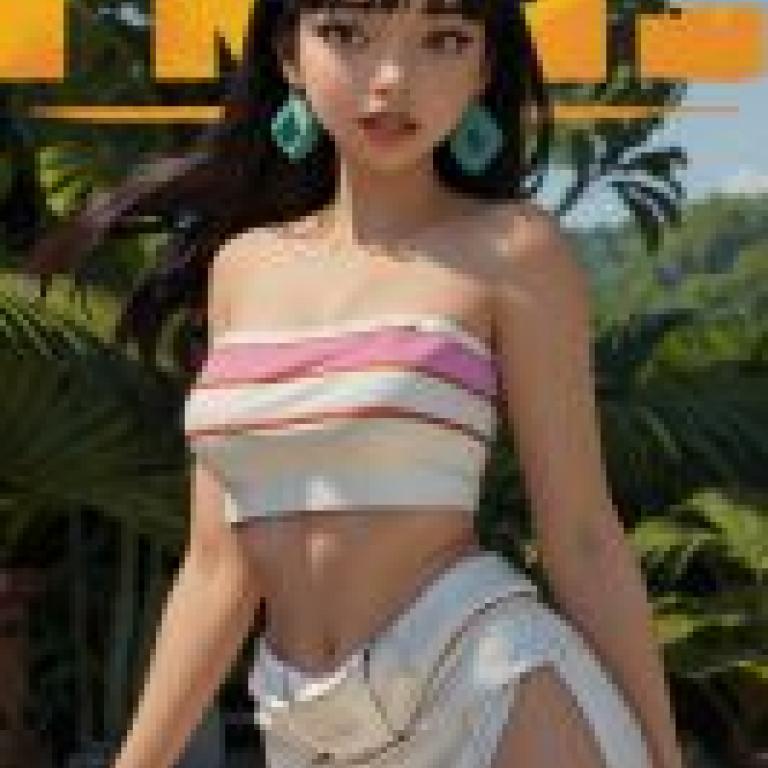 秋兒 (Chel) ，The Road to El Dorado，一位身穿彩色連身裙的年輕模特，連身裙上寫著“TMR”字樣。