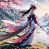 Computer wallpaper， web game beauties， realistic， Martial Arts Fantasy