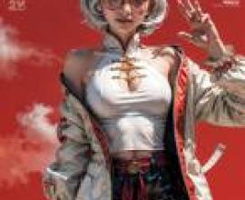Mobile phone wallpaper， Purah The Legend of Zelda， Realistic， On the cover of SLiMber magazine is a woman wearing a white shirt and blue pants.