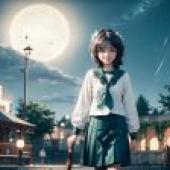 電腦桌布，真人版，柊舞緹娜，憧憬成為魔法少女，動漫校園真實影像