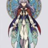 Star Rail Firefly Trailblazer，圓形物體前，身穿藍色頭髮和紅色夾克的女孩。